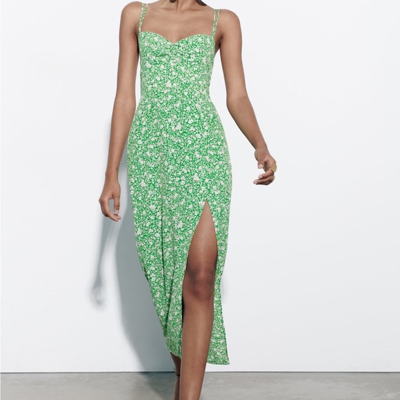 Zara Dresses & Skirts - ZARA Printed Corset Style Dress